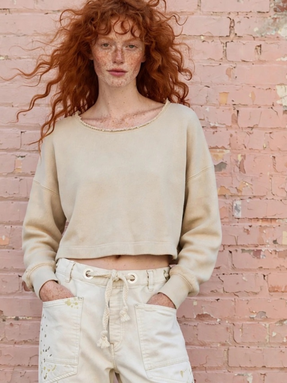 Kuwallatee baggy distressed sweatshirt